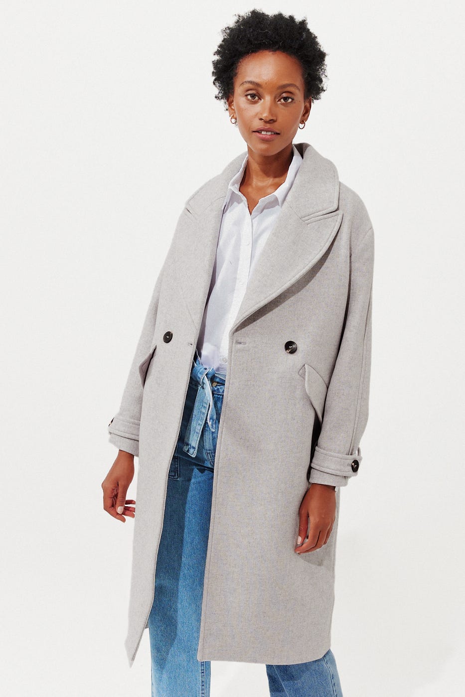 SIMONE wool blend coat