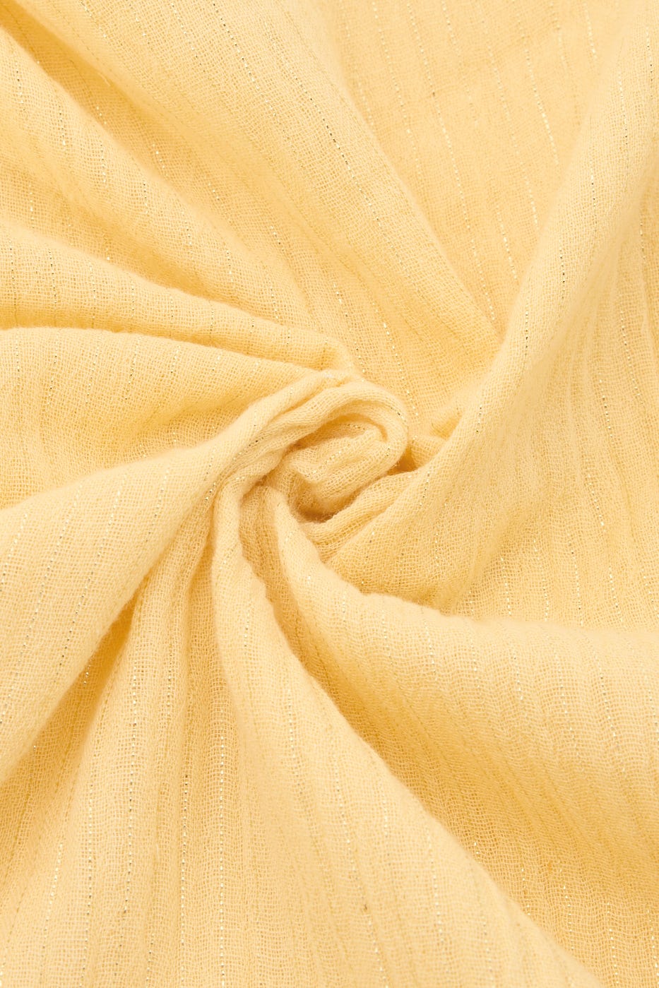 Cotton gauze fabric cut