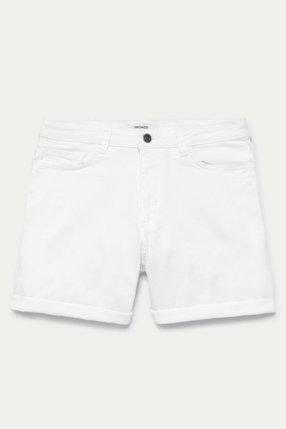 Shorts in tela a tinta unita