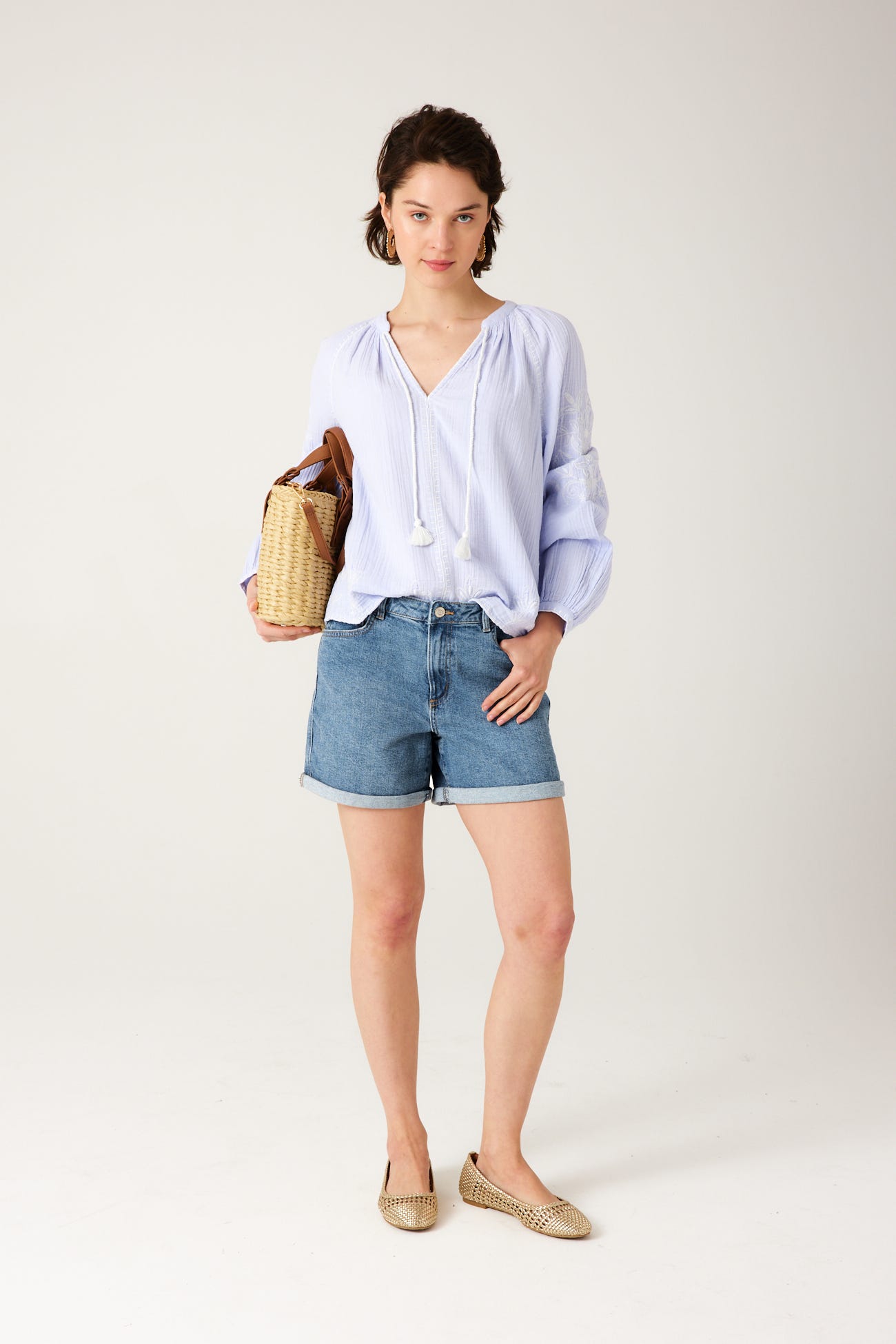 Shorts in denim