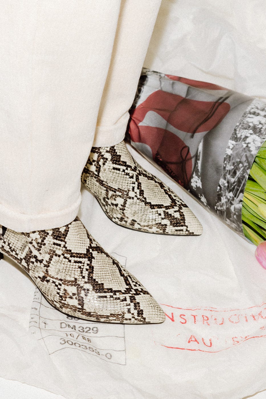 Botines efecto pitón