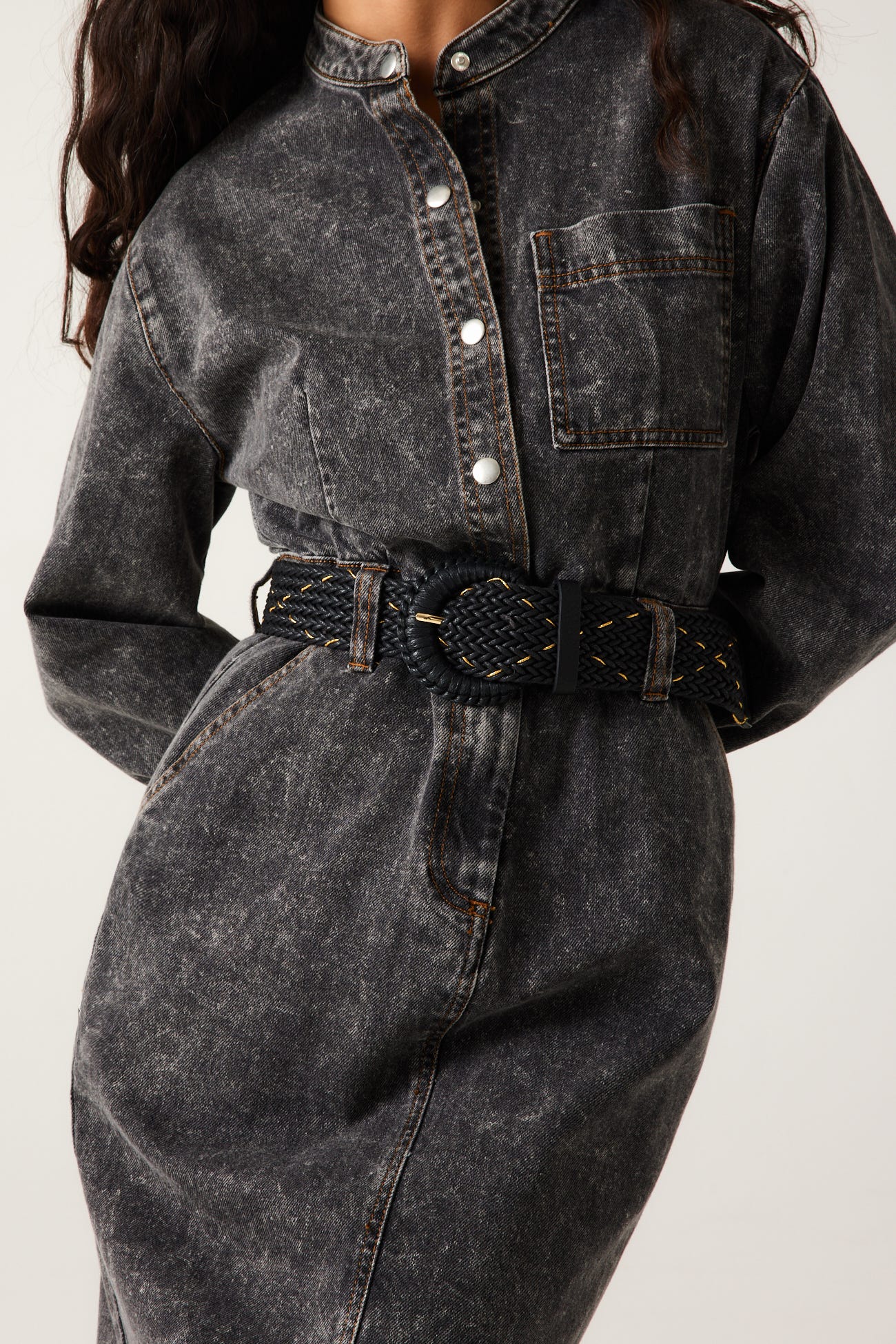 Large ceinture tressée Femme