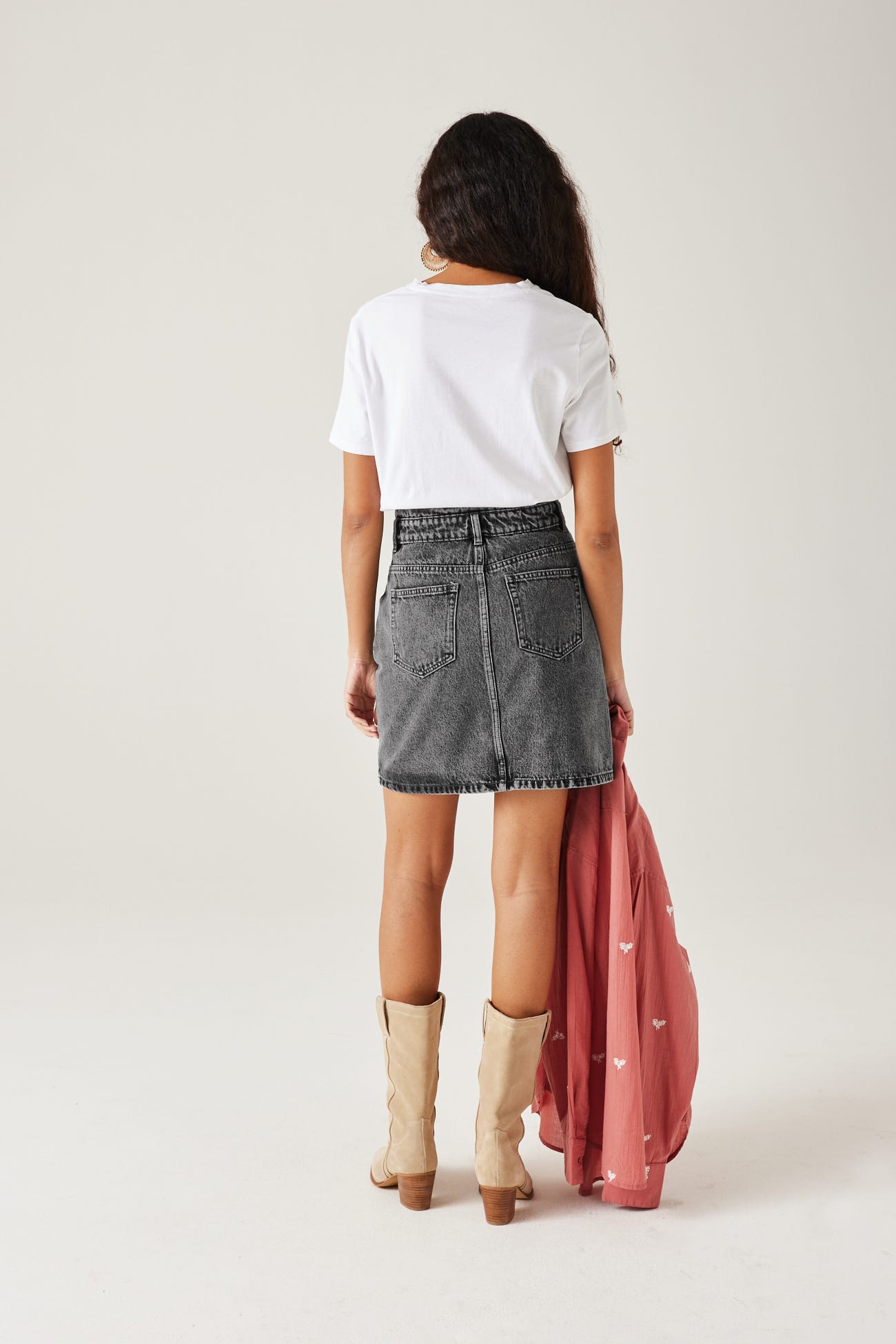 Jupe courte en jean Femme