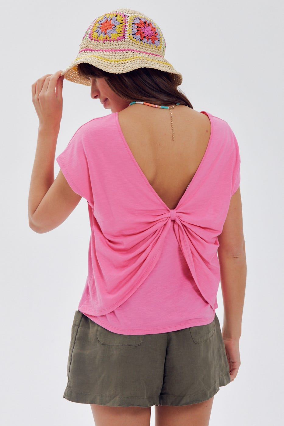 Low-back cotton top
