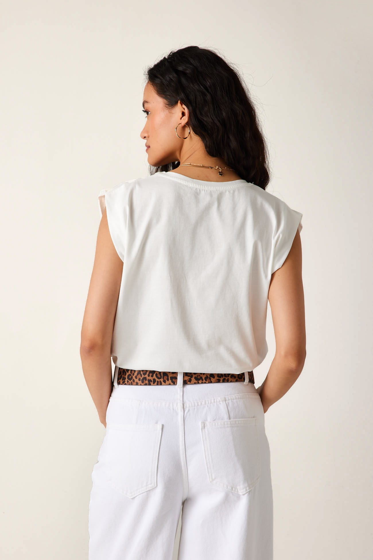 T-shirt brodé Femme