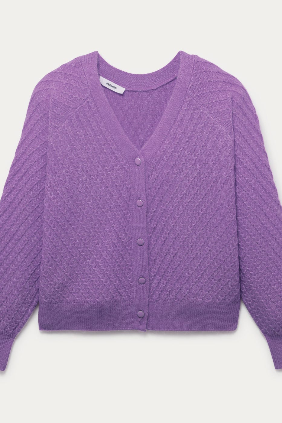 Cardigan a trecce fronte/retro