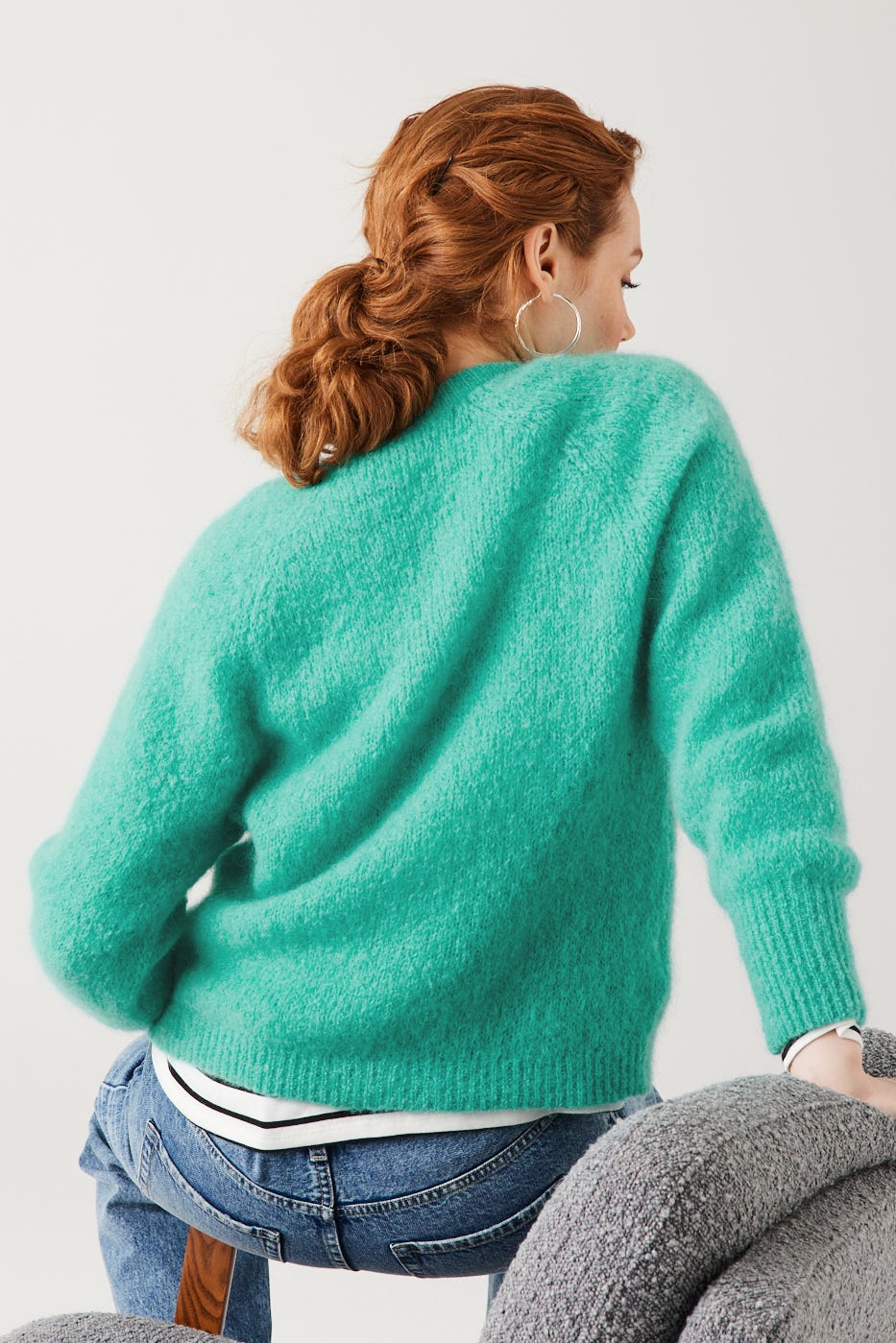 PREMIUM round-neck cardigan