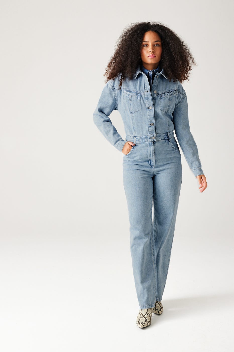Combinaison-pantalon en jean