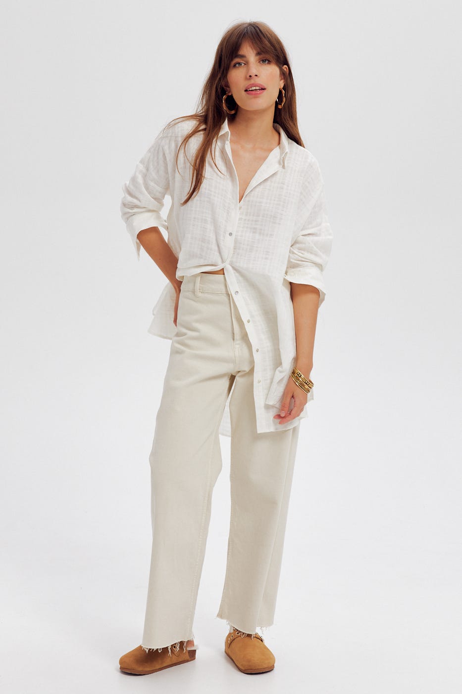 Maxi chemise unie Femme