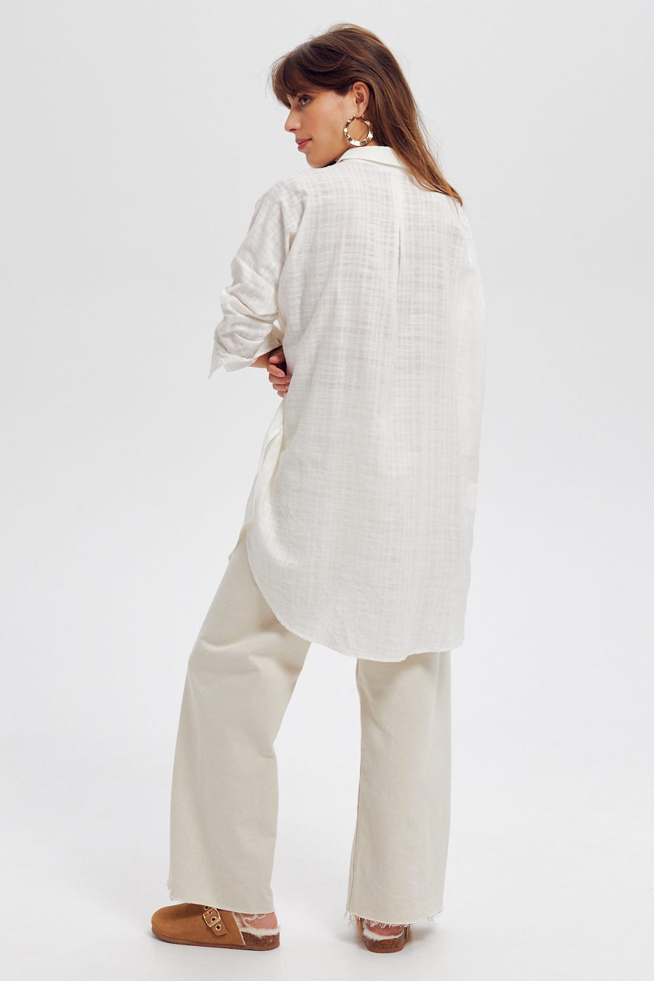 Maxi chemise unie Femme