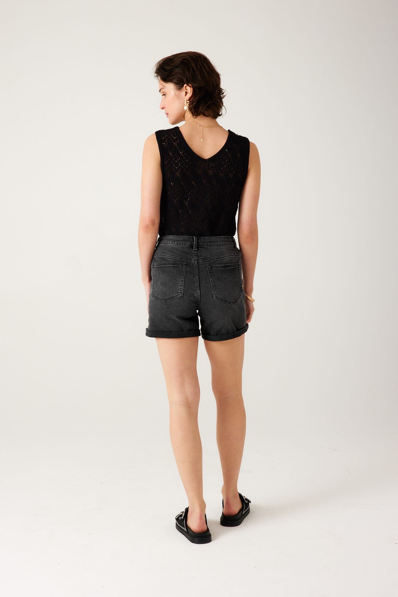 Denim shorts