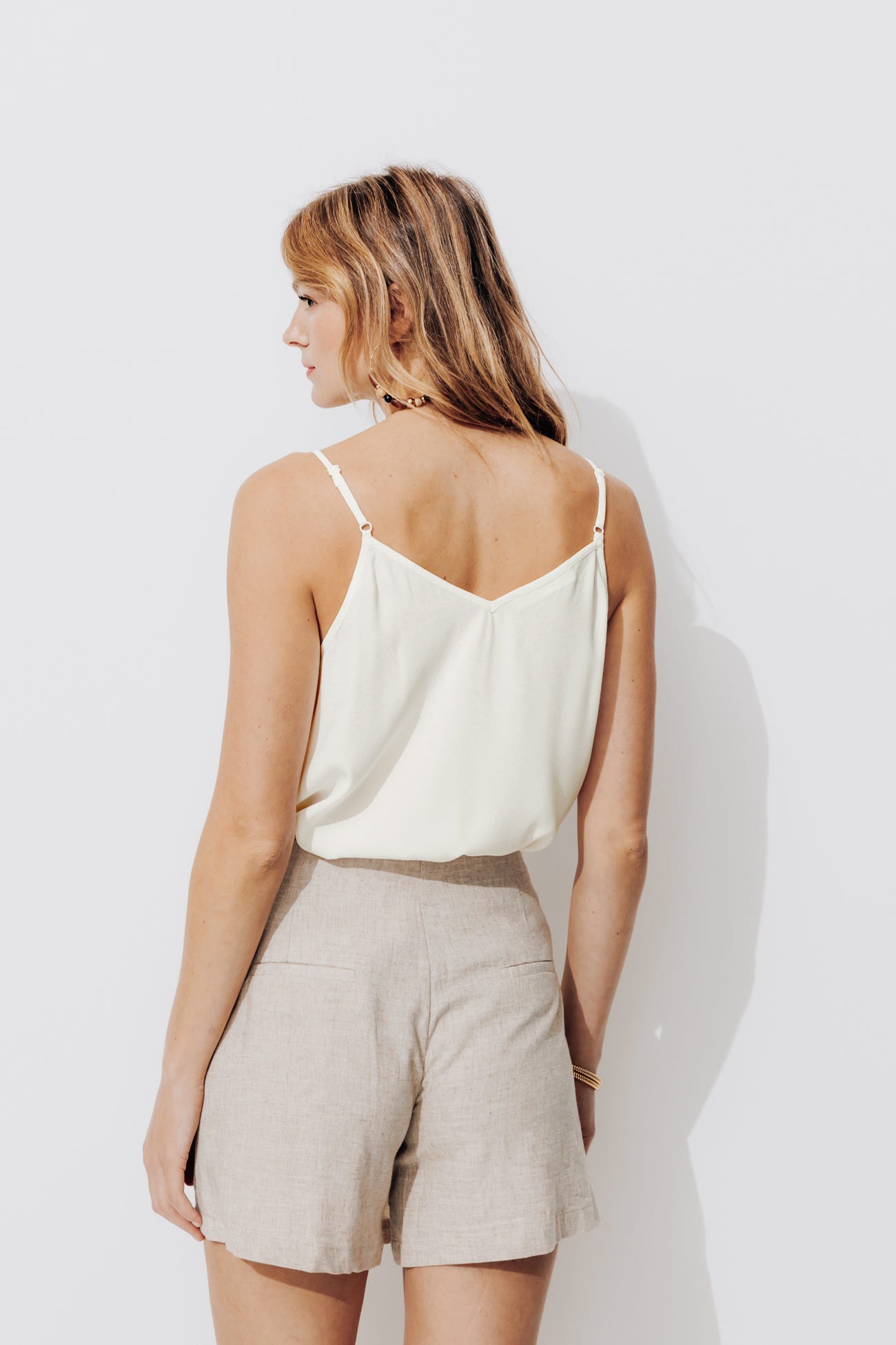 Patterned strappy top