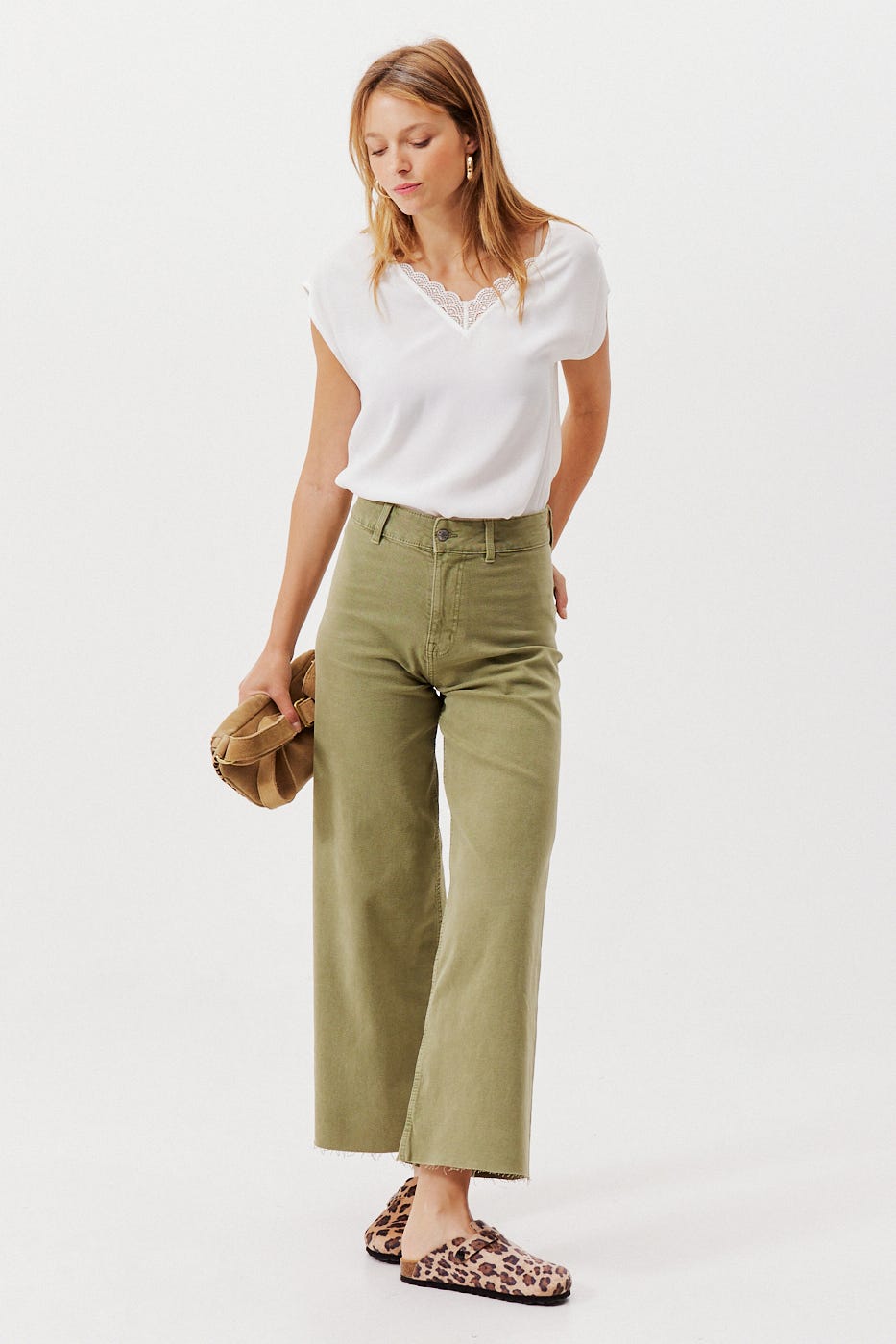 Top détail dentelle Femme