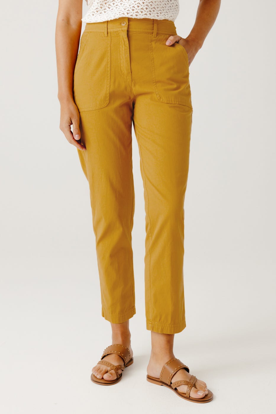 Pantalon en toile de coton