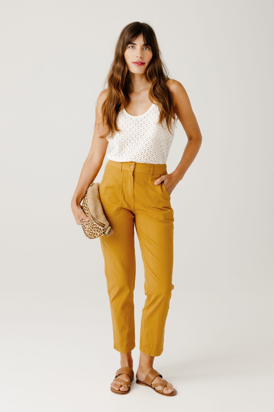 Pantalon en toile de coton