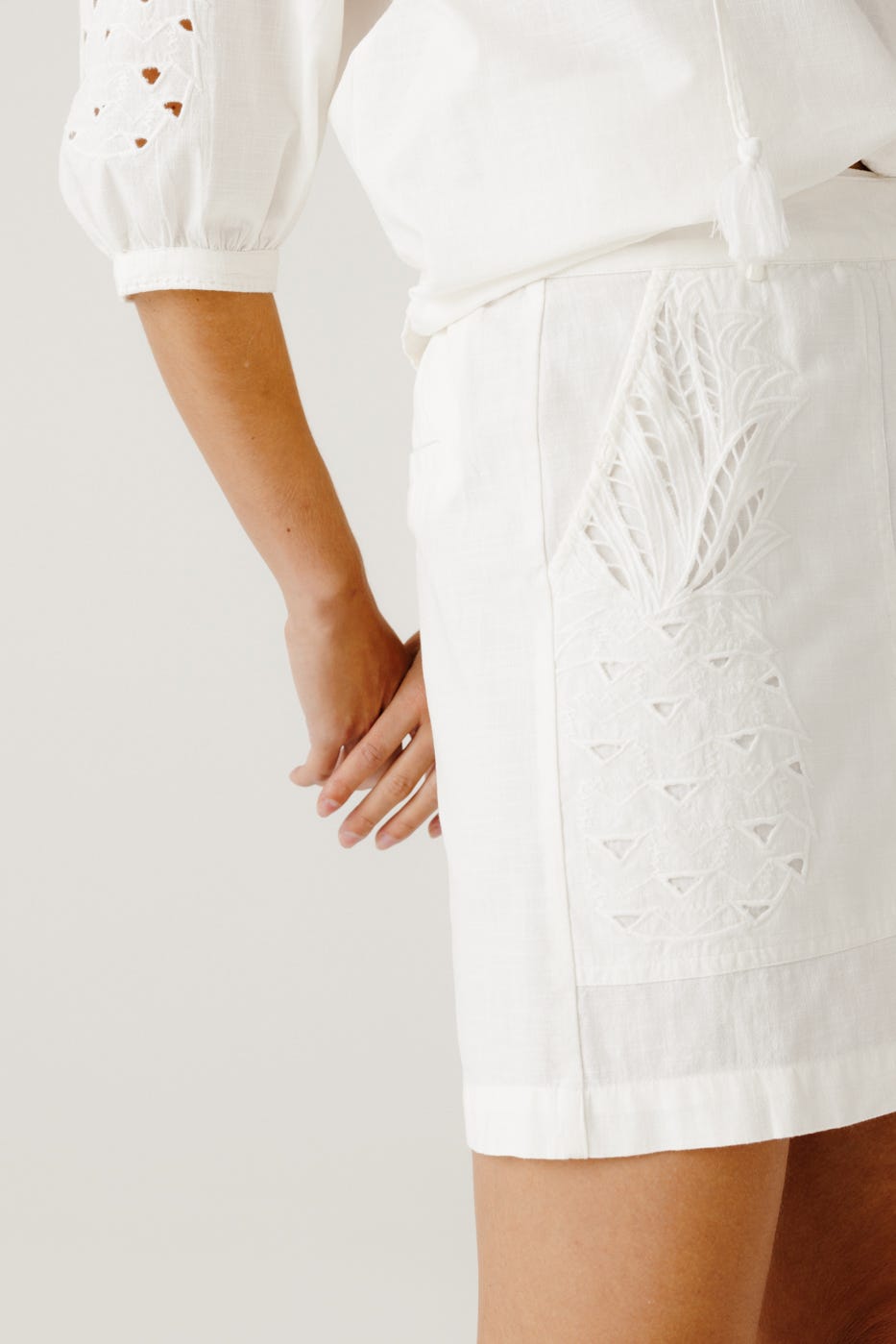 Short piñas talle alto