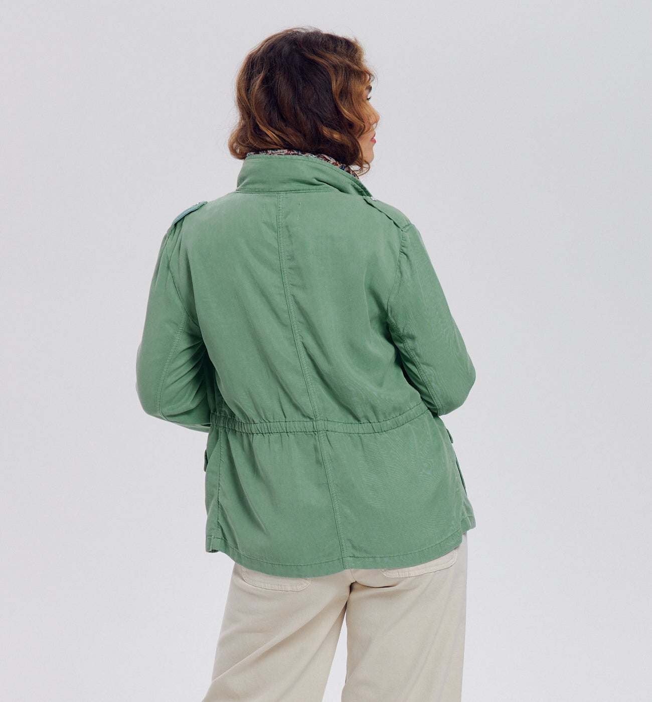 Canvas sahara jacket - Turquoise