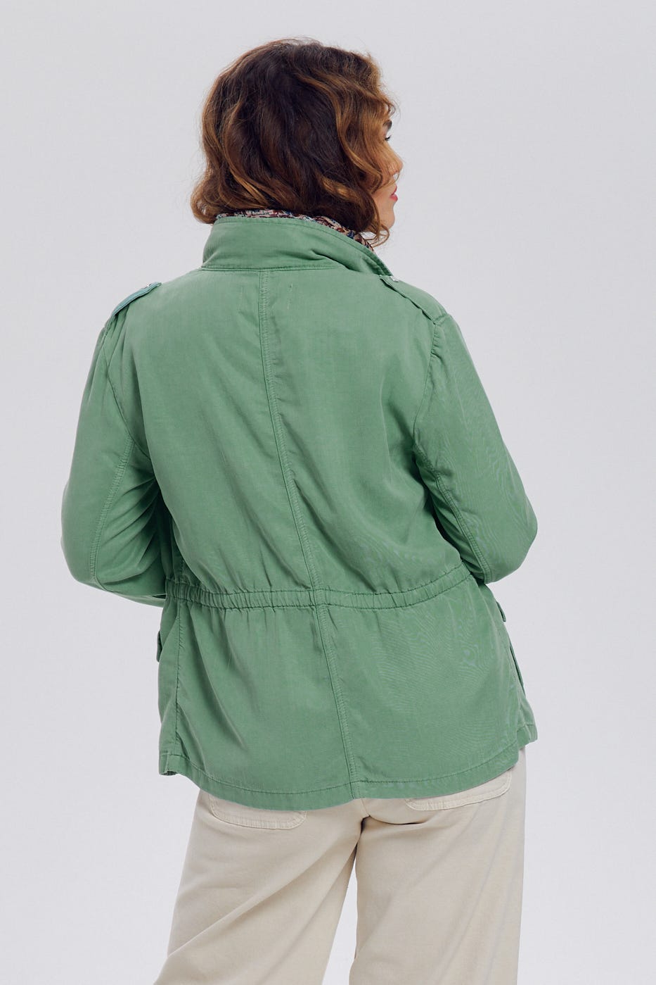 Veste saharienne en toile