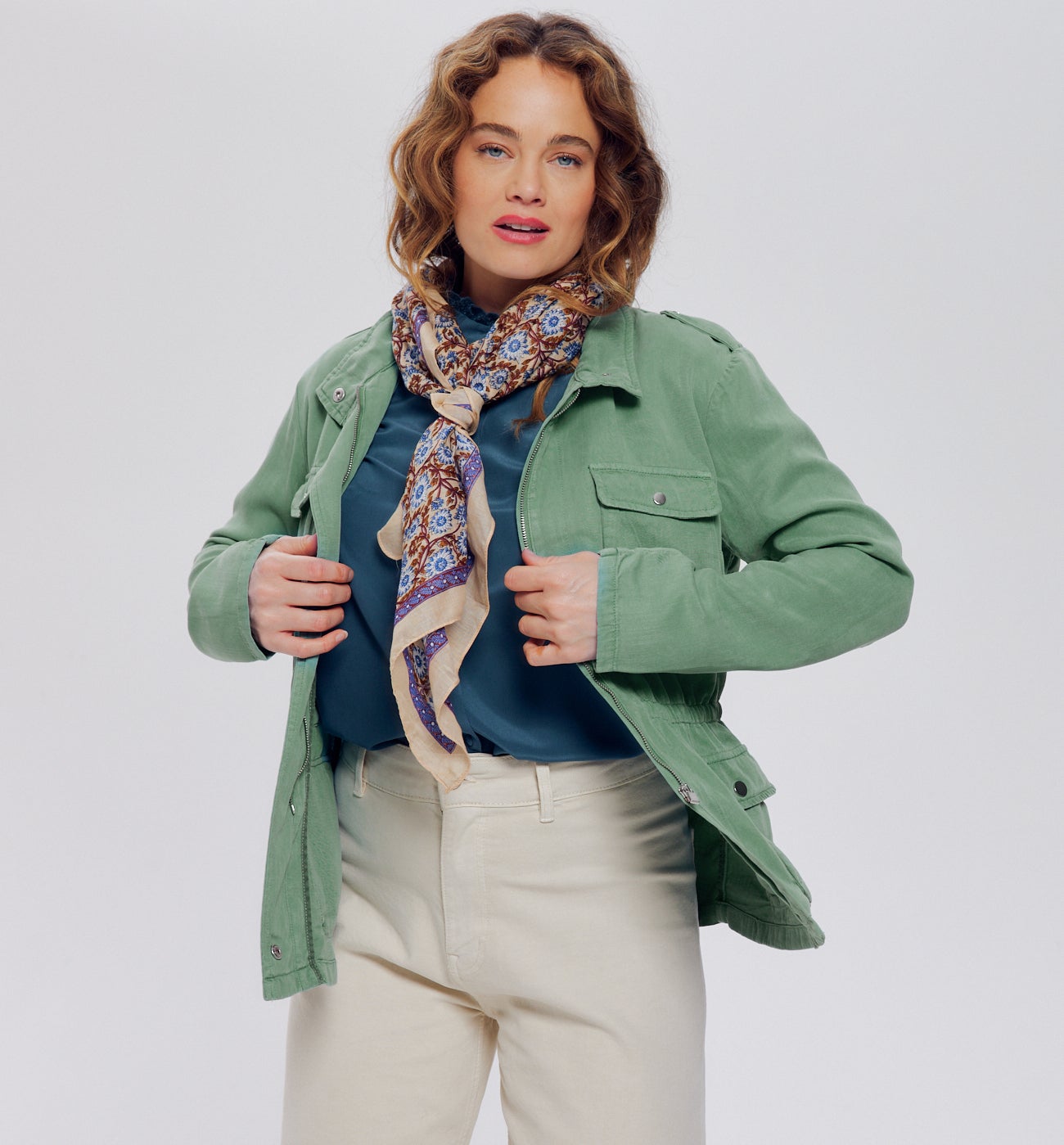 ウェア sahara Canvas sahara jacket - Turquoise