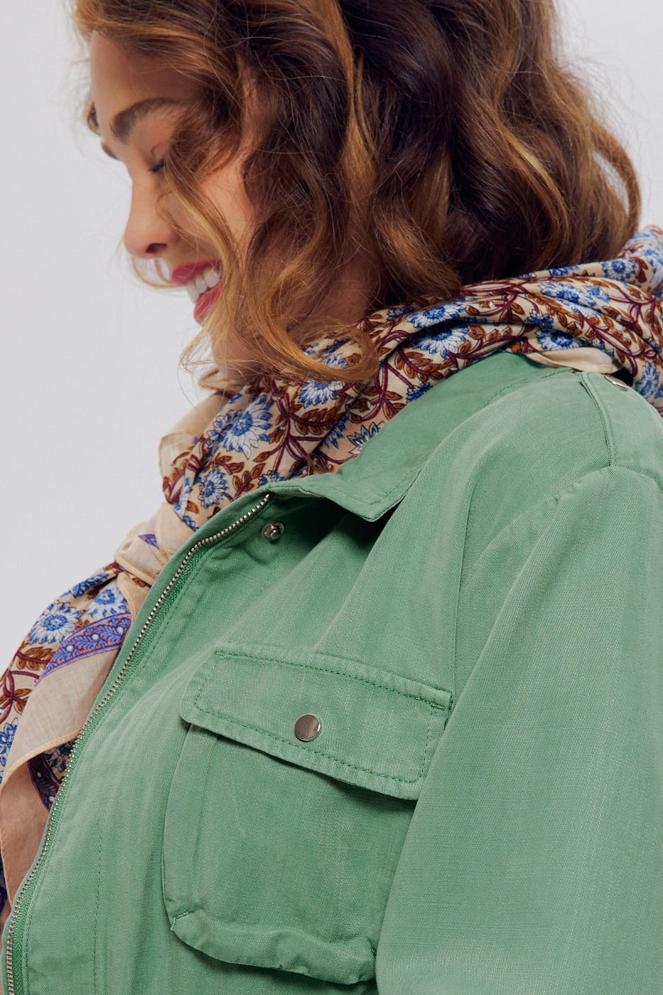 Veste saharienne en toile