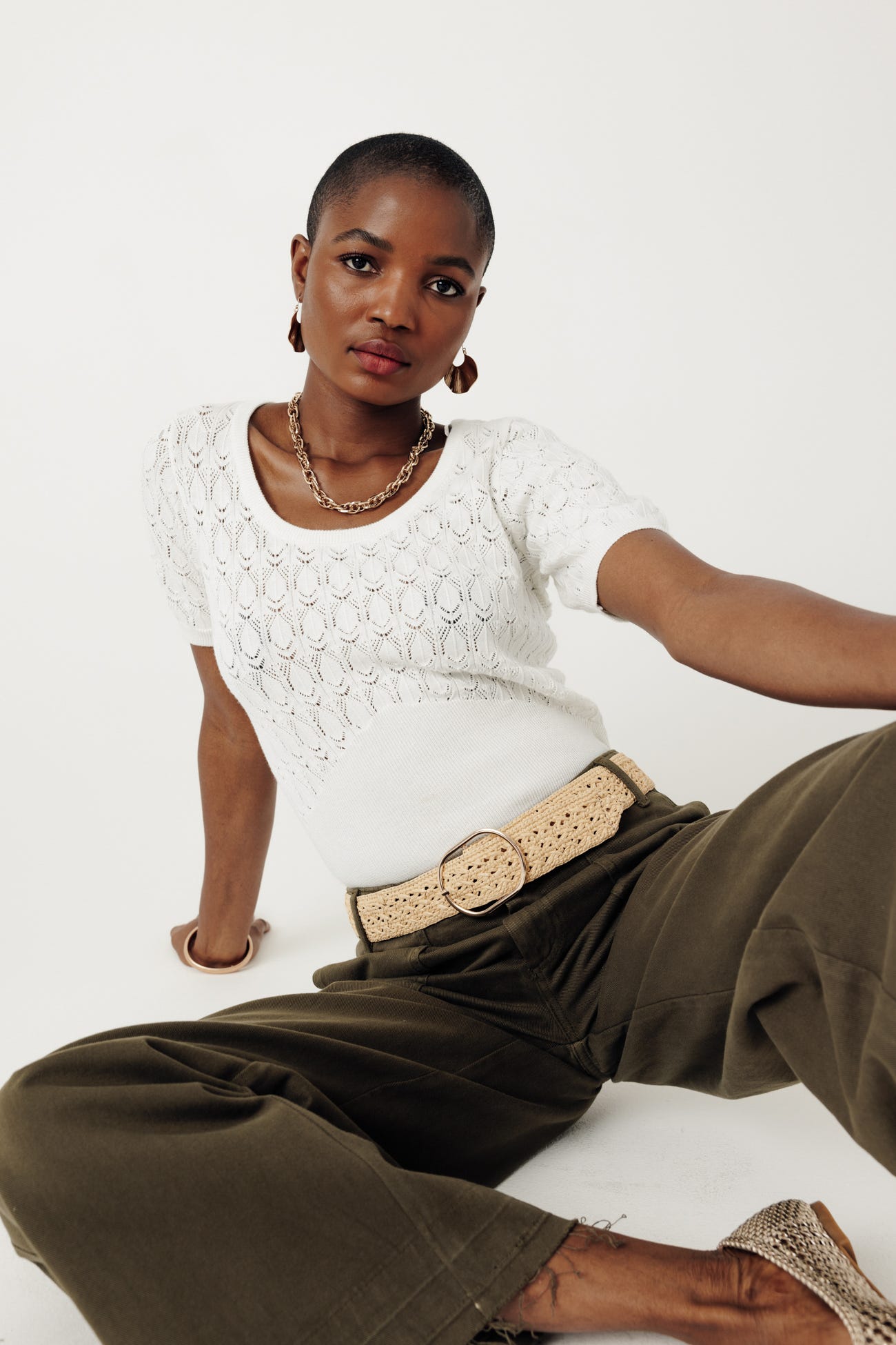 Maglia a trafori eco-design