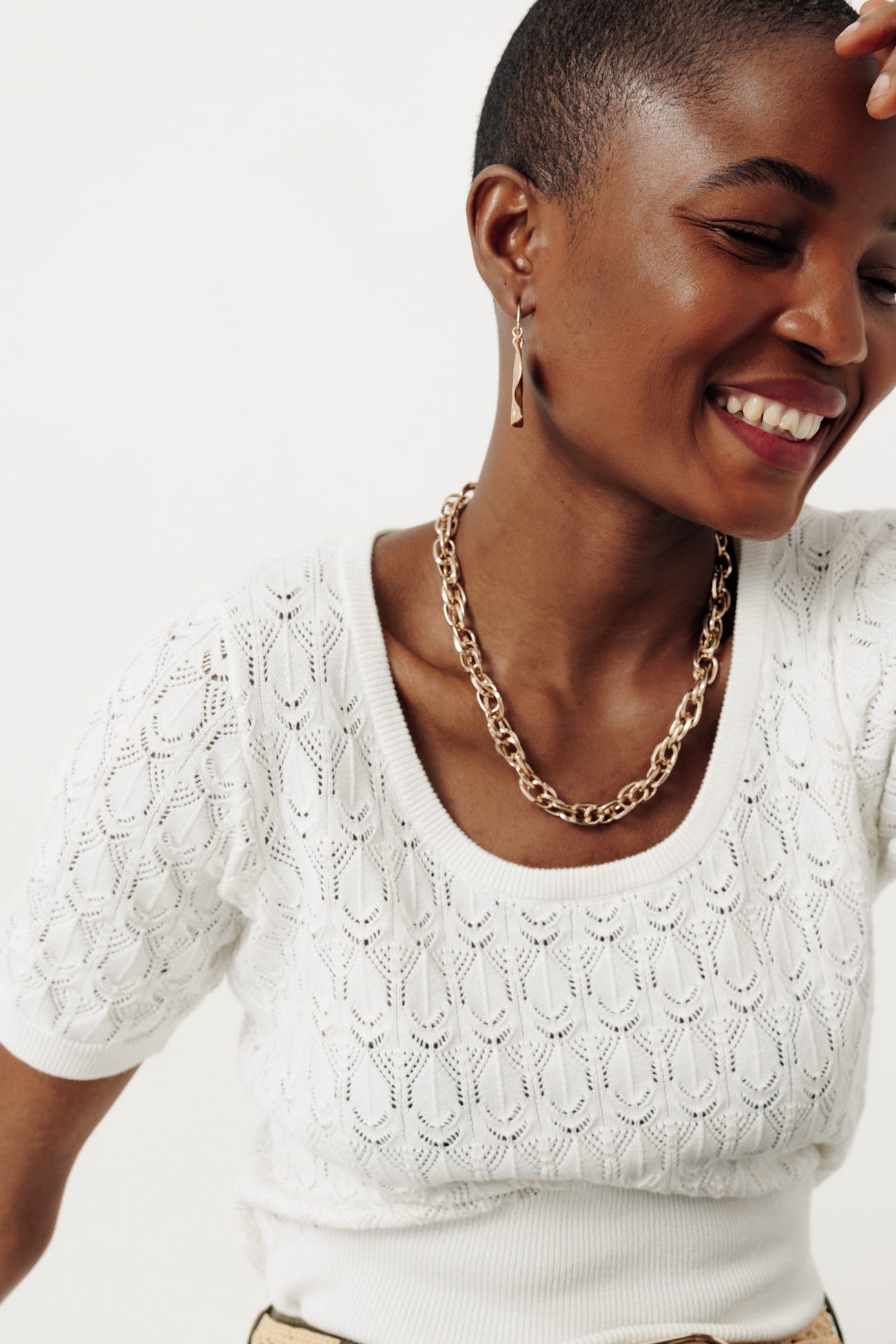 Maglia a trafori eco-design