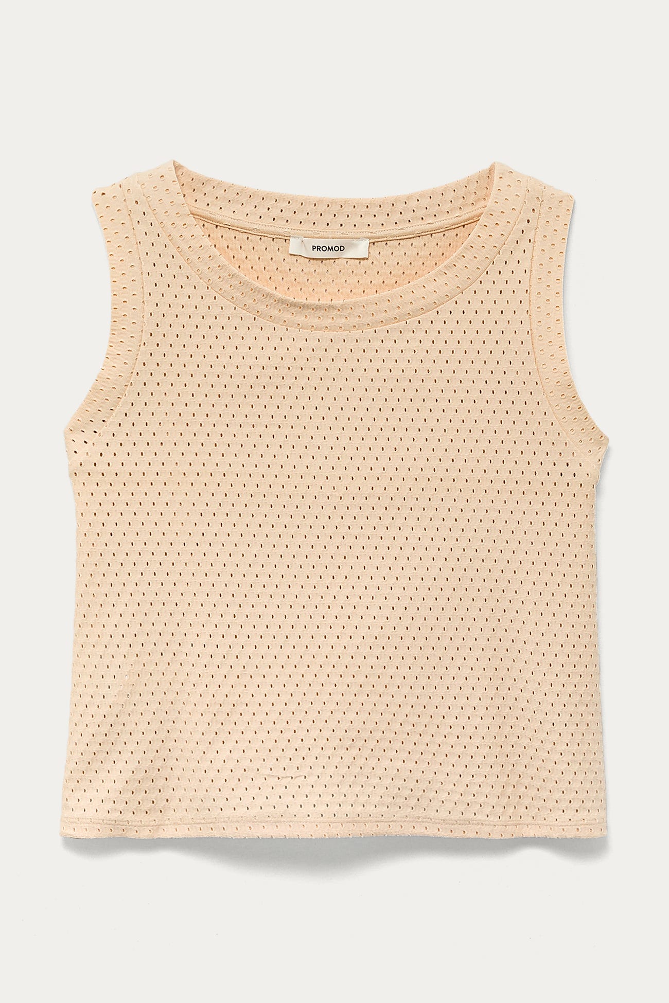 Crop Top mit Ajourmuster