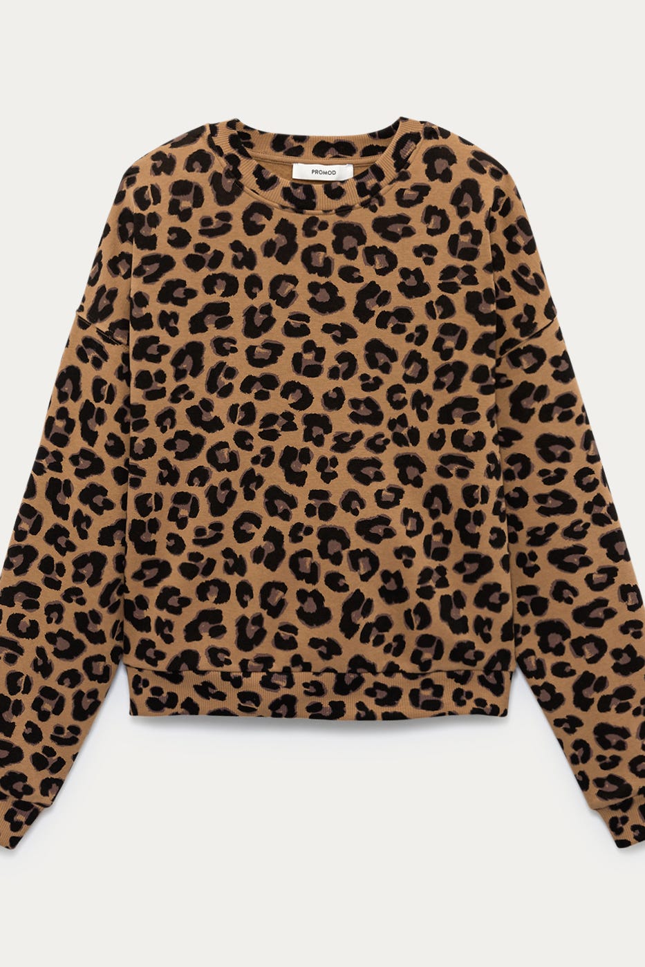 Leopard pattern sweatshirt