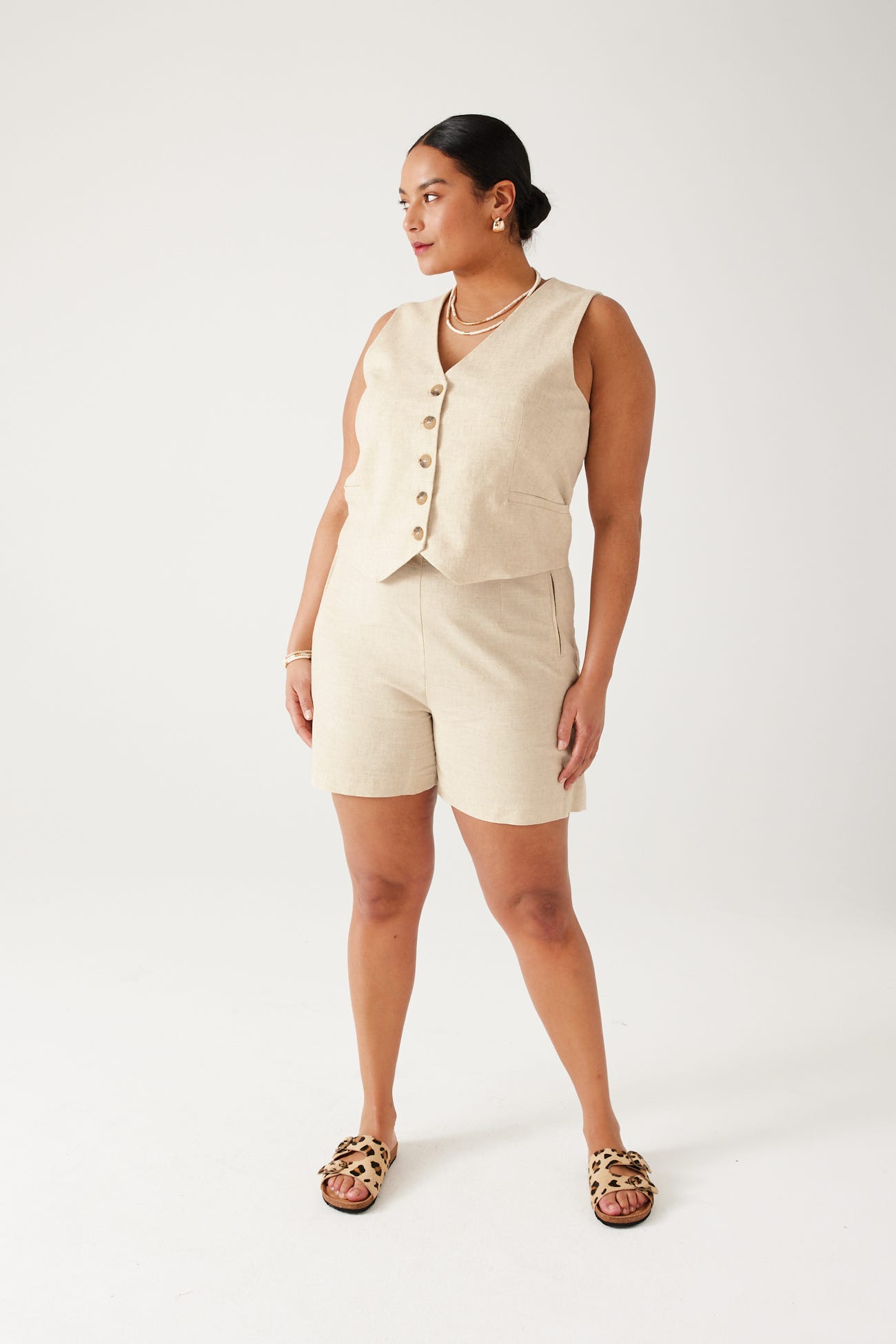Short taille haute Femme