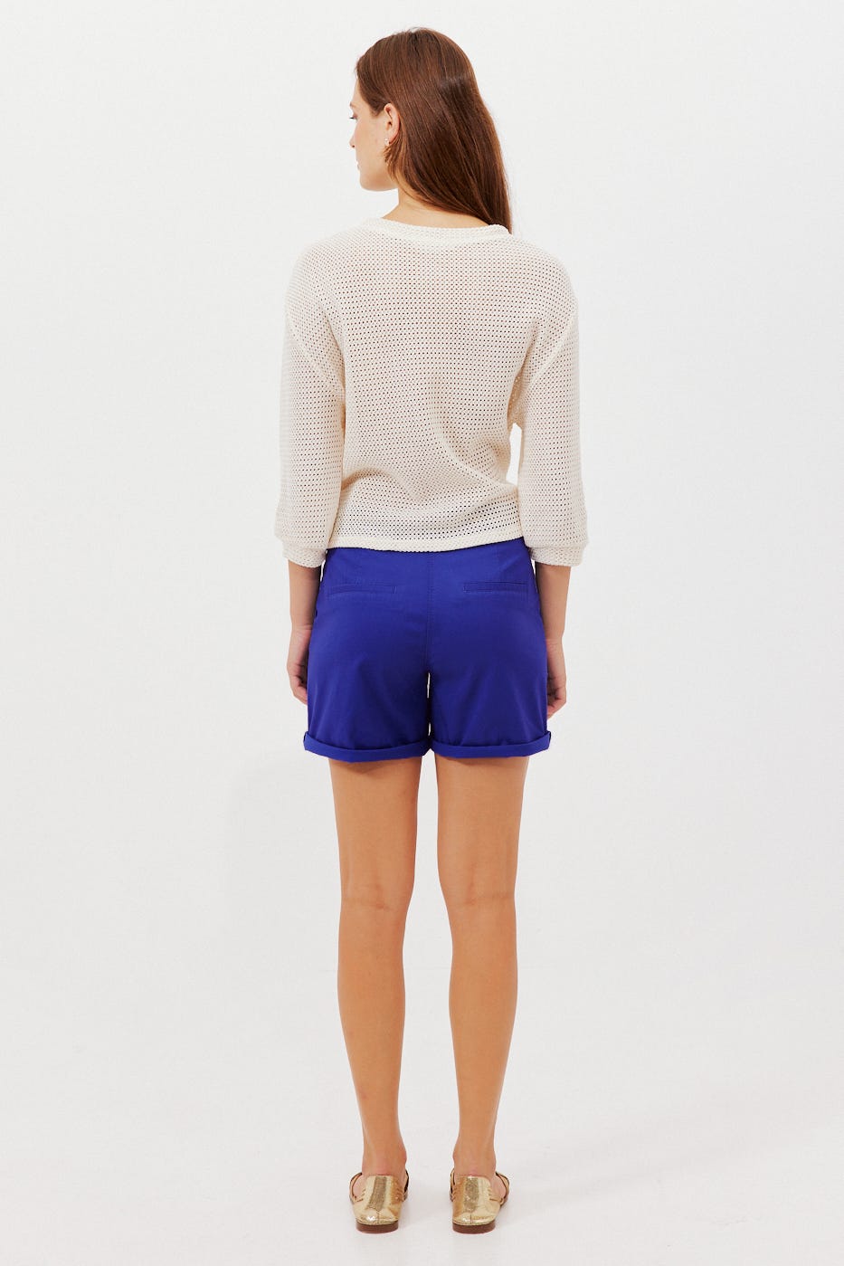 Shorts con le pince + cintura