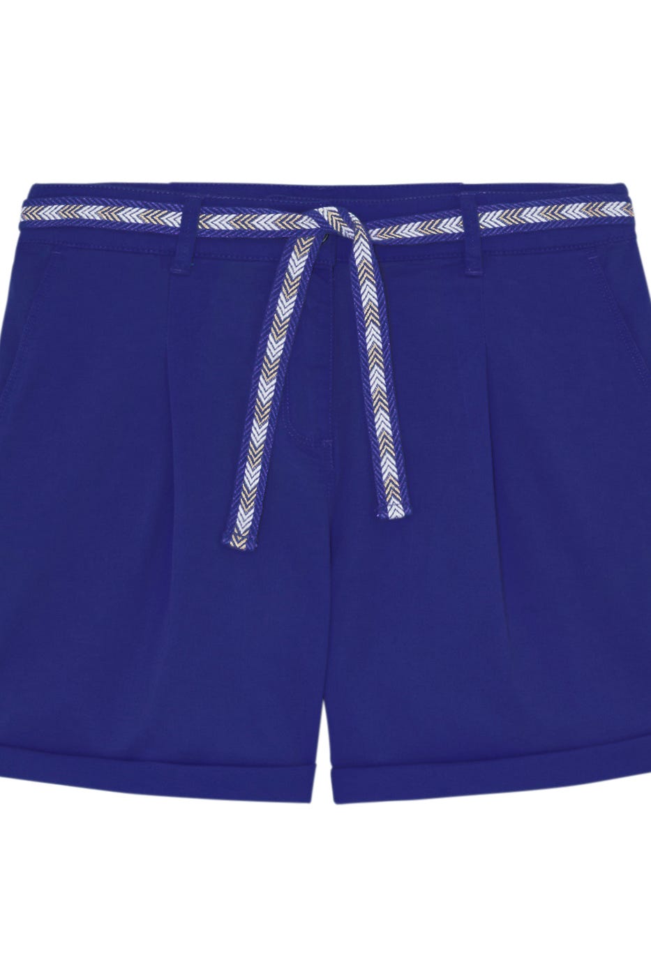 Pleat shorts belt