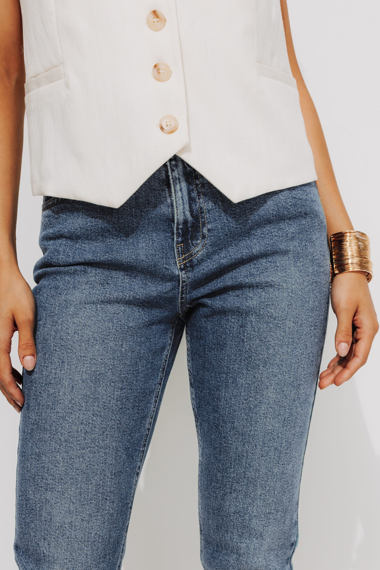Jean slim cropped Femme GASTON