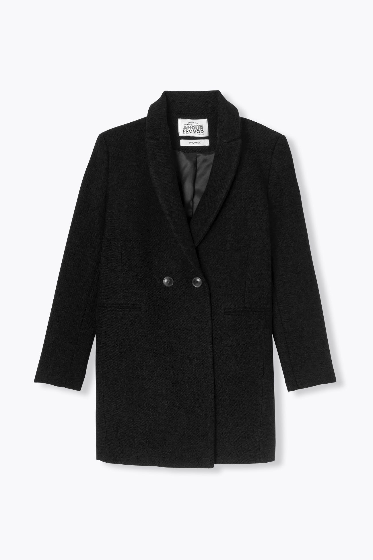 Manteau en laine GISELE court