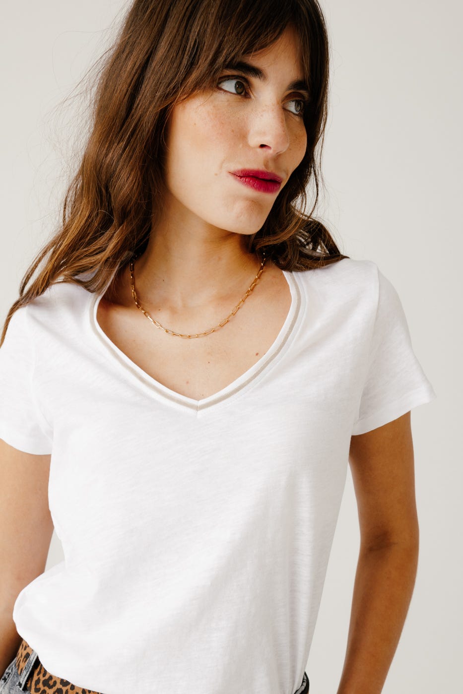 V-neck top