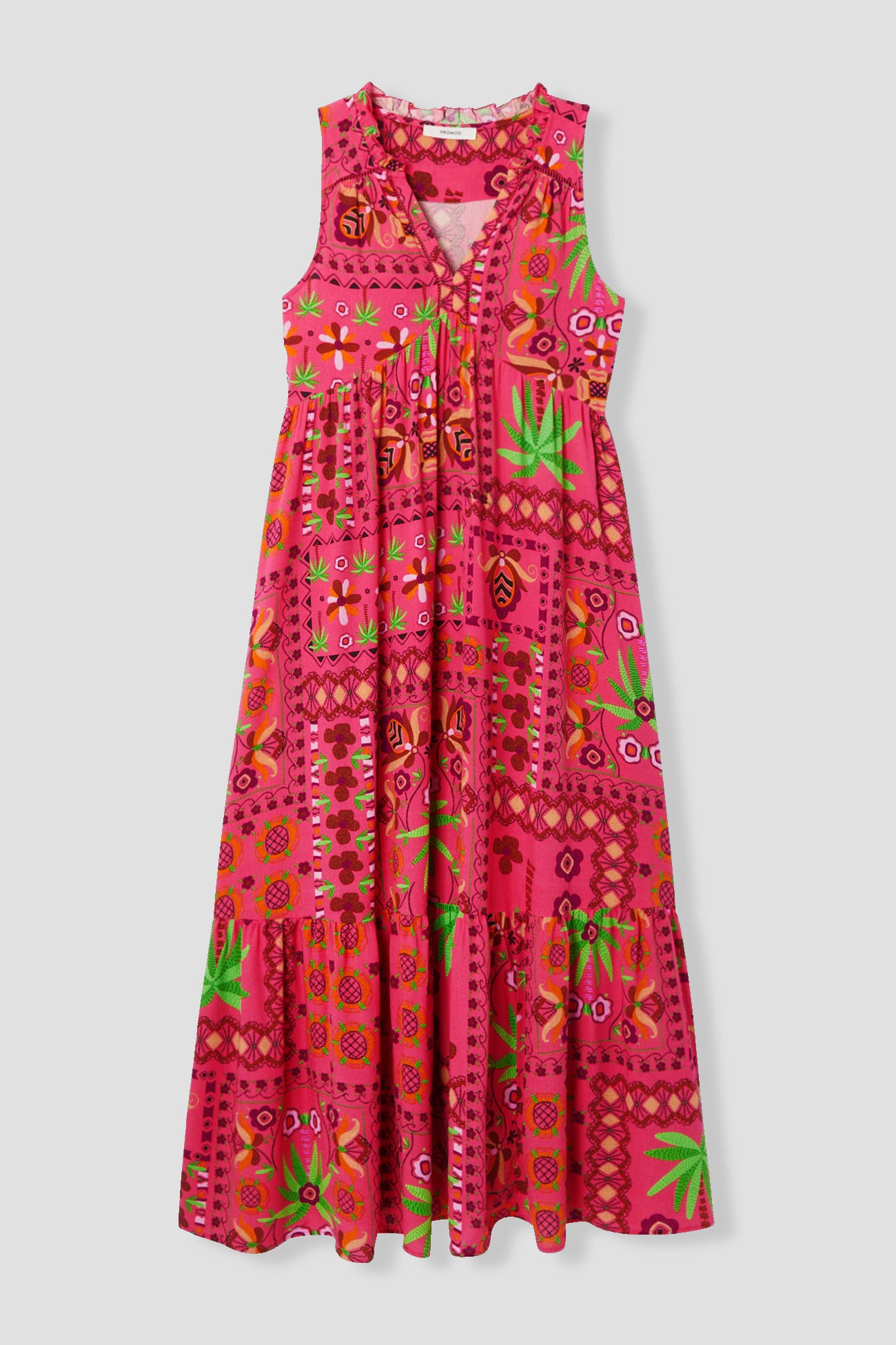 Long patterned dress