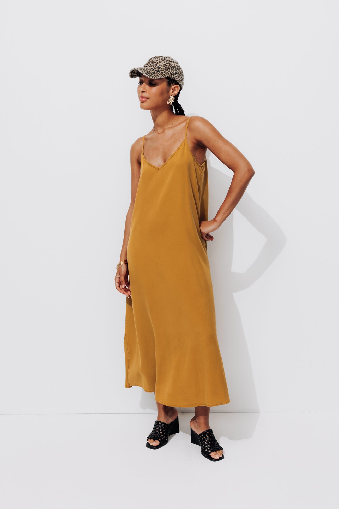 Robe longue à bretelles Femme