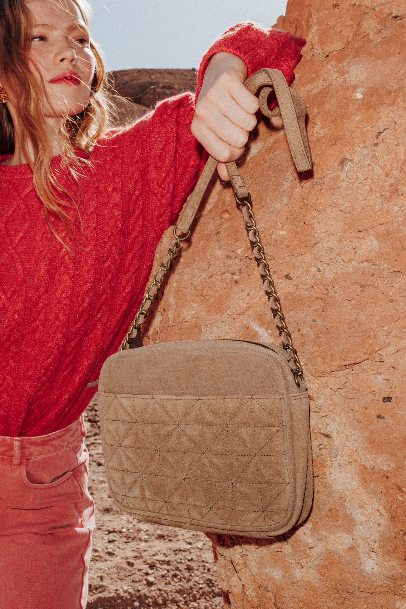 Bolso piel acolchado