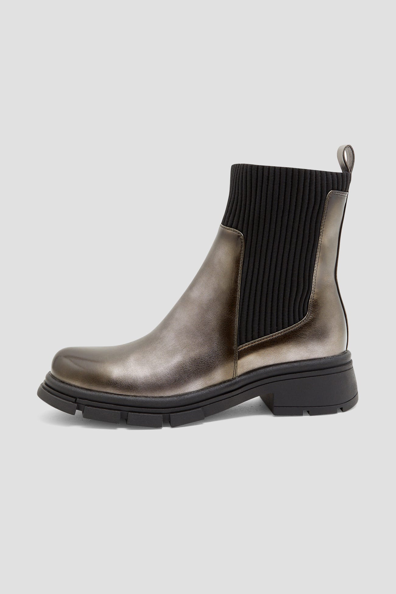 Botines calcetín metalizados