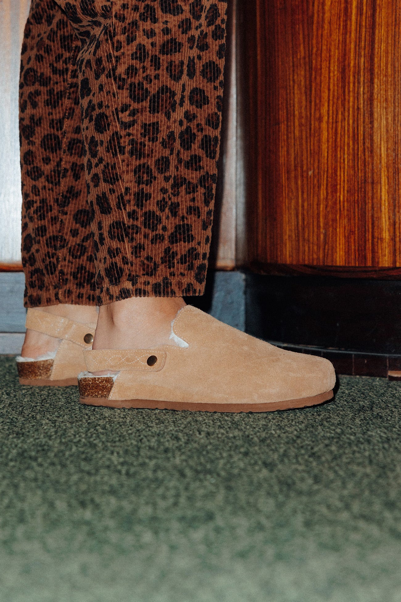 Sabot fourré en moumoute Femme