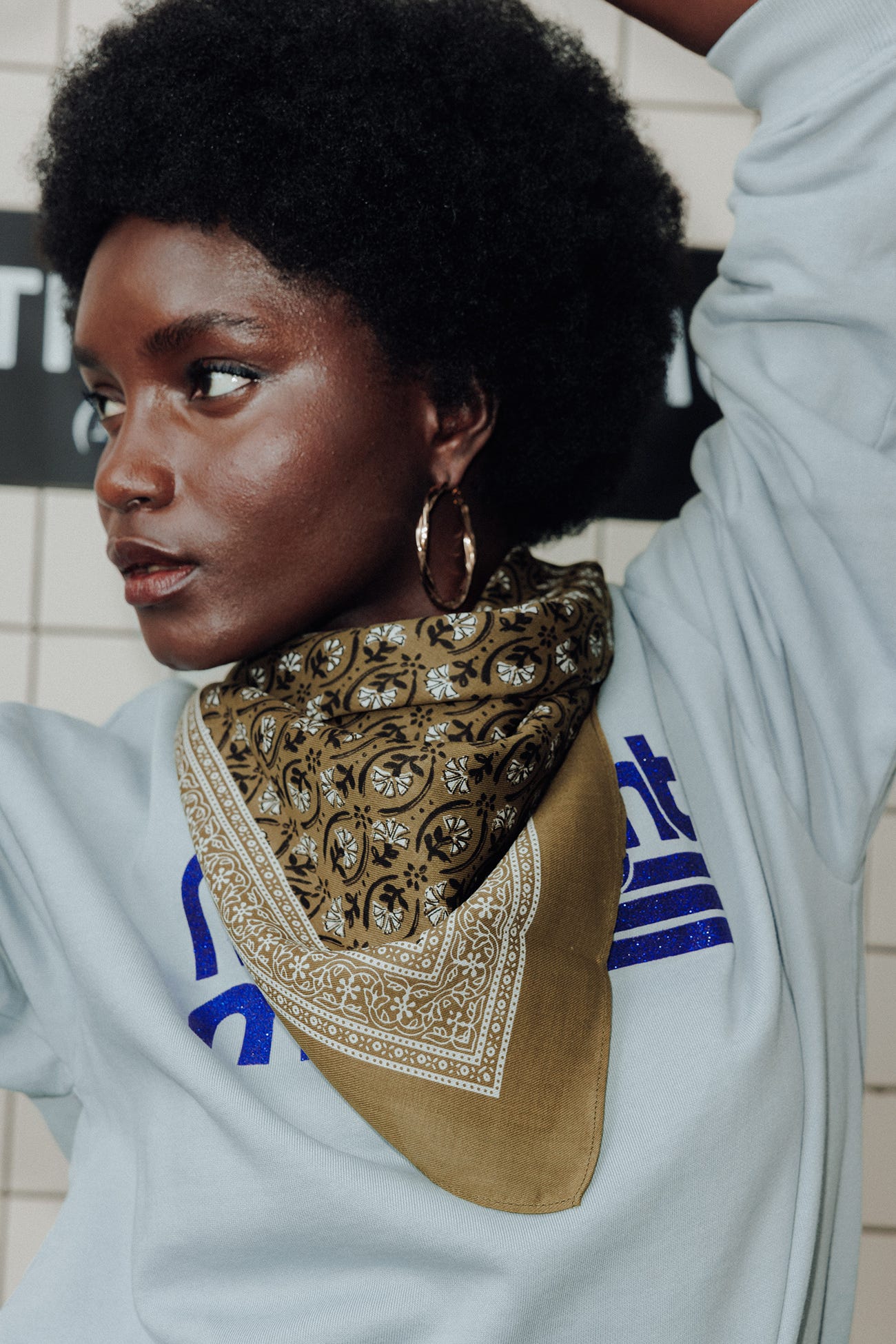 Foulard quadrato fantasia