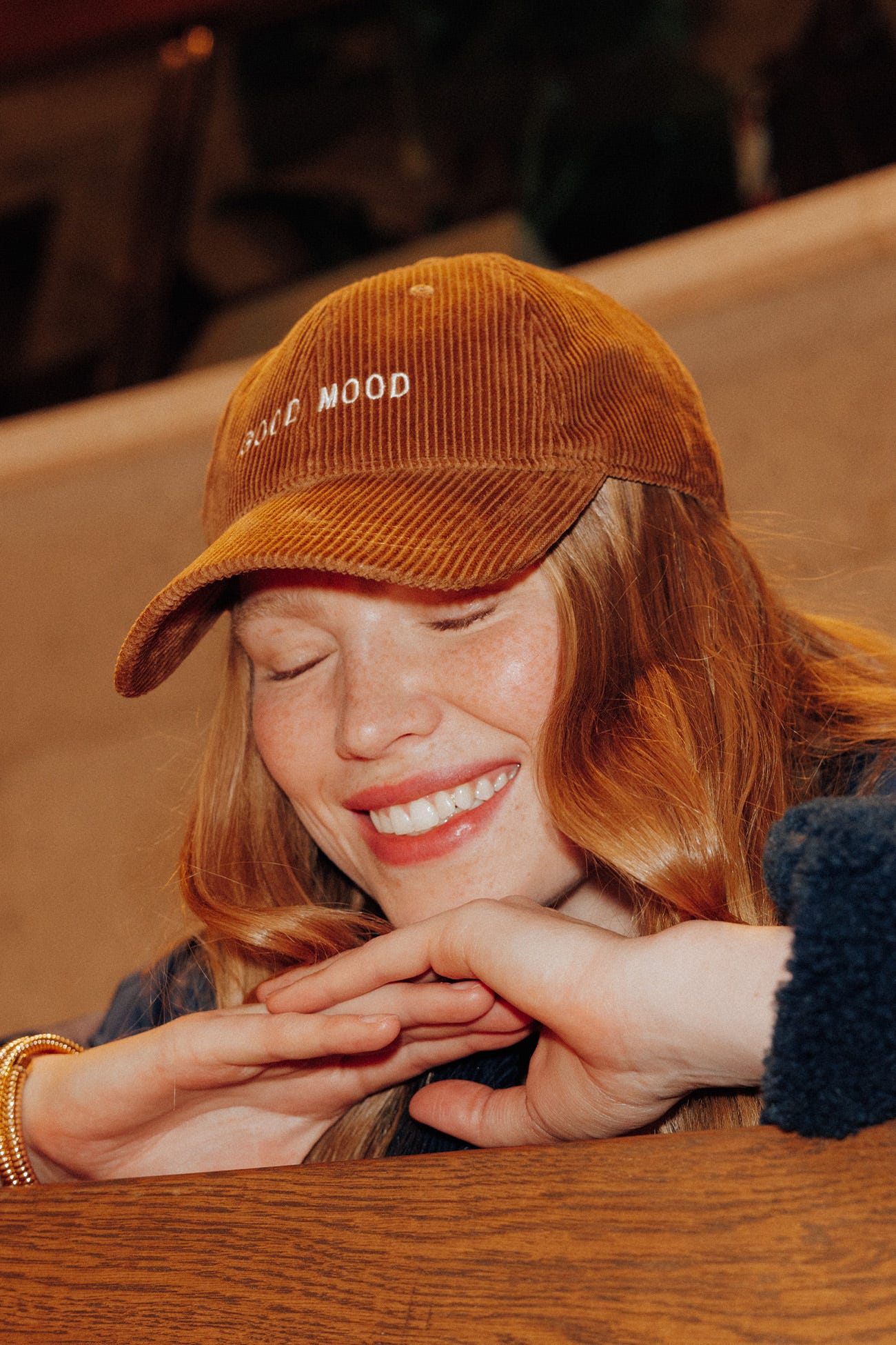 Corduroy cap