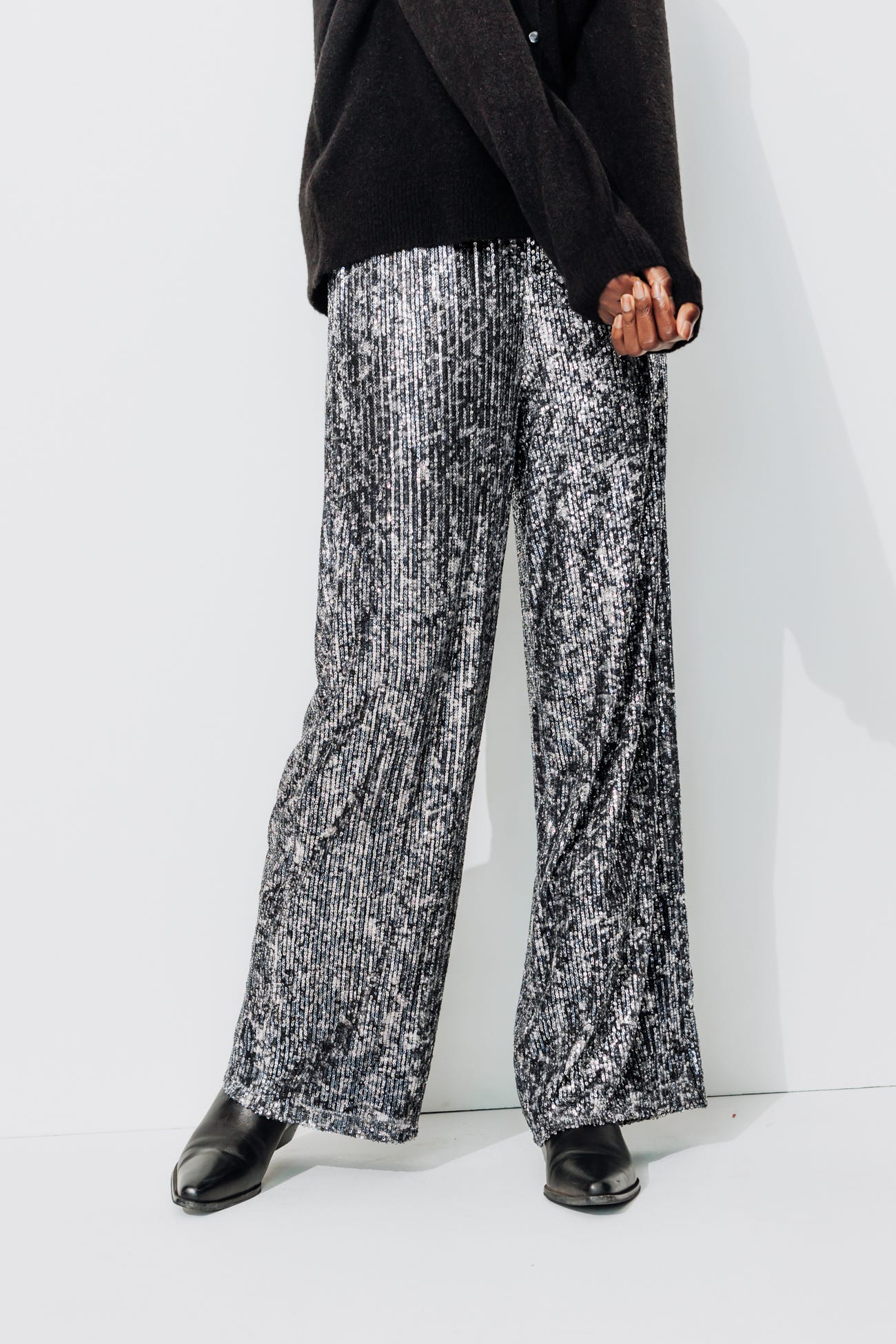 Weite Glitzerhose