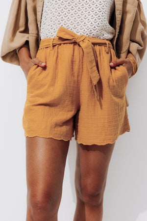 Bermuda Femme Jeans Court - Short D'été Uni Avec Poches Et Cordon De Serrage (tailles S à 44)