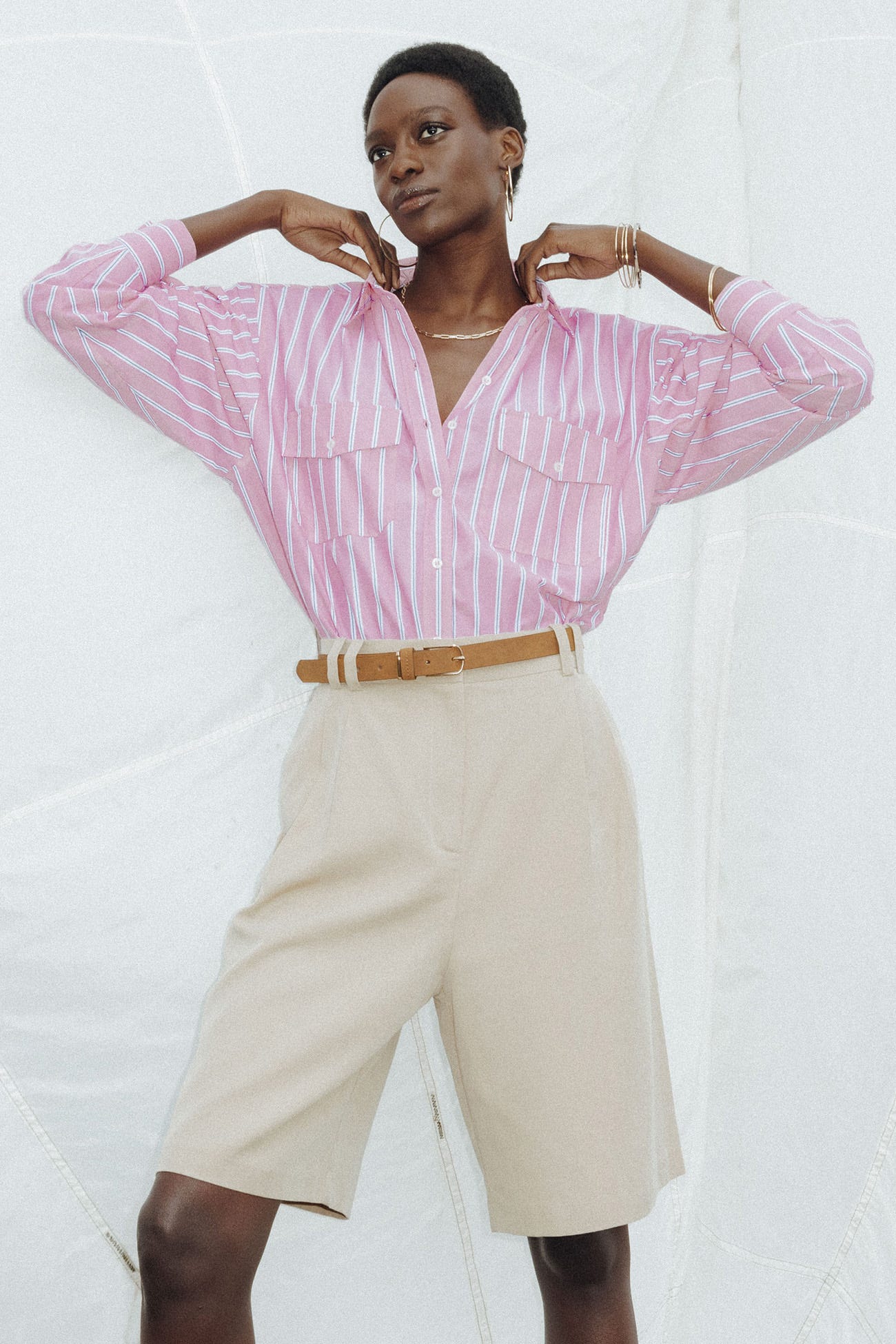 Bermudashorts aus Lyocell