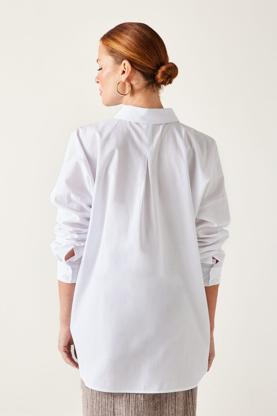 Maxi-chemise unie éco-conçue