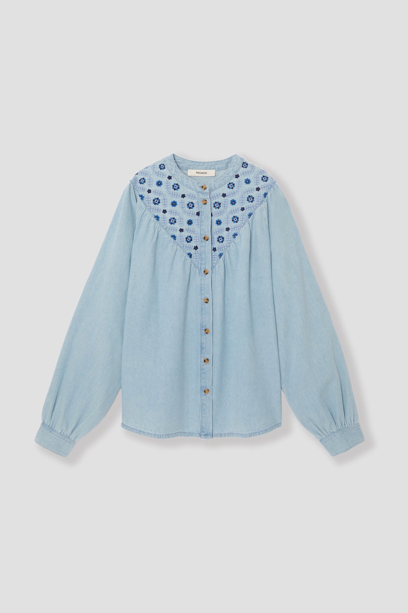 Back Embroidery Denim Shirts　B0005