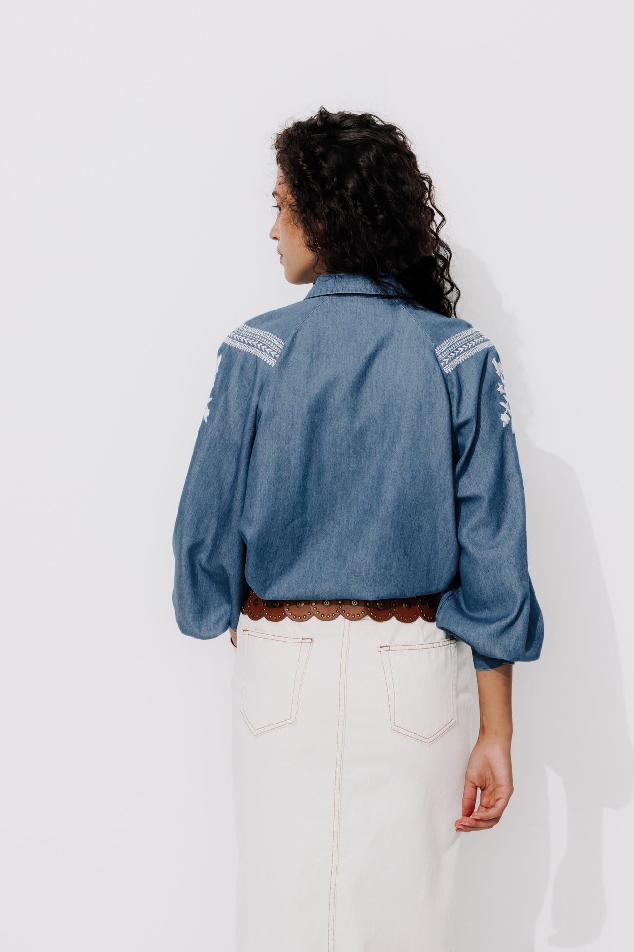 Chemise brodée Femme