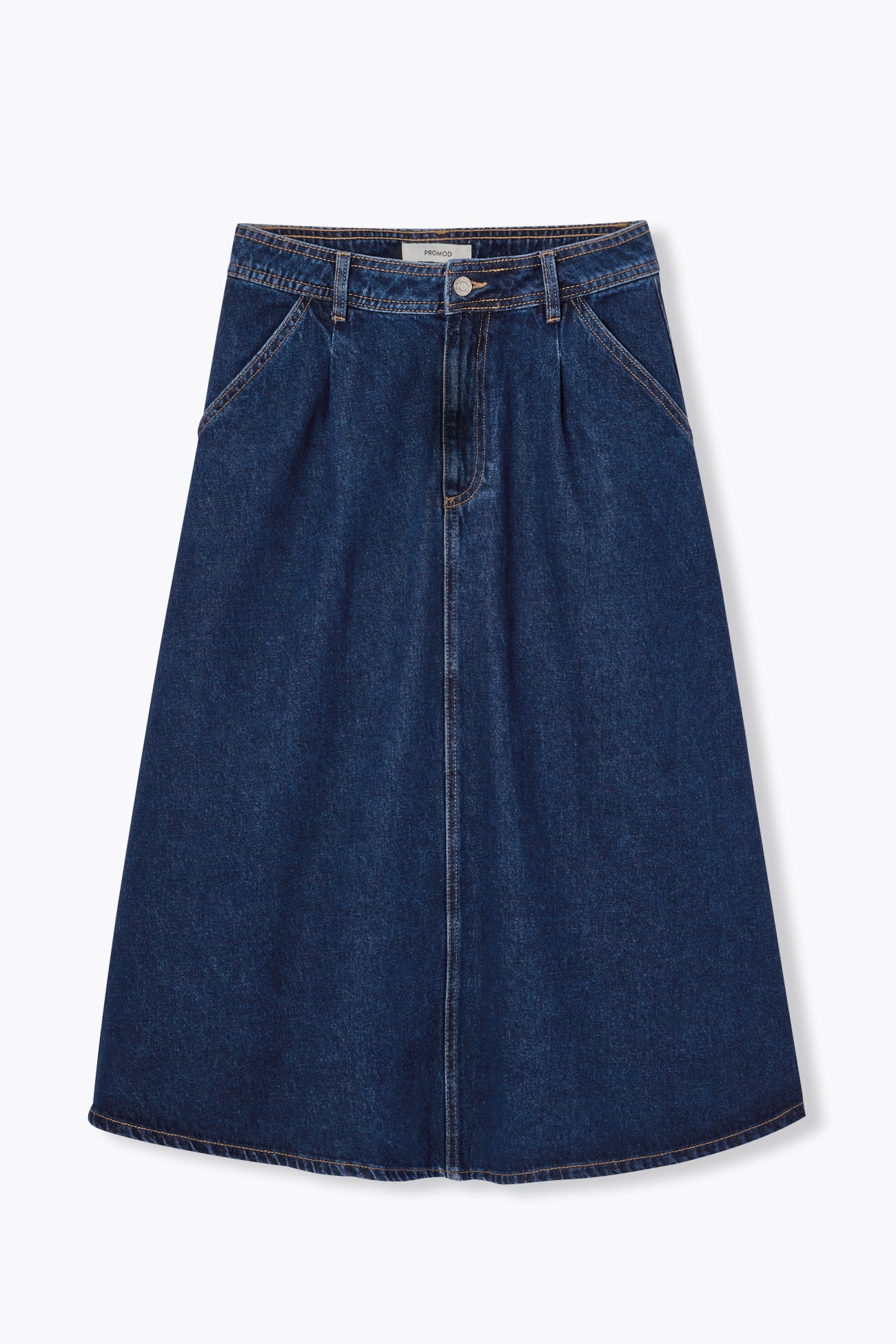 Jupe midi en jean Femme
