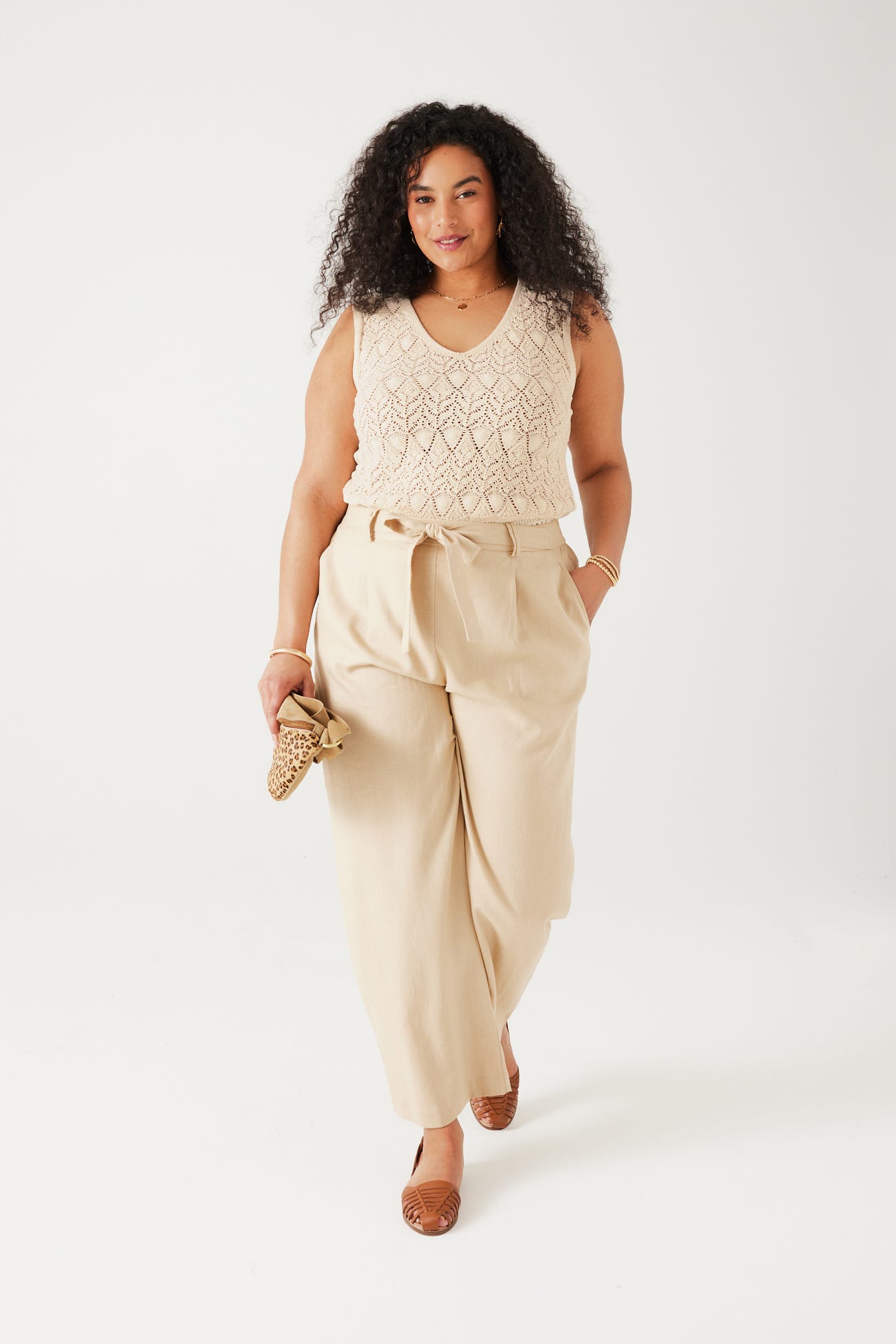 Eco-design crochet top