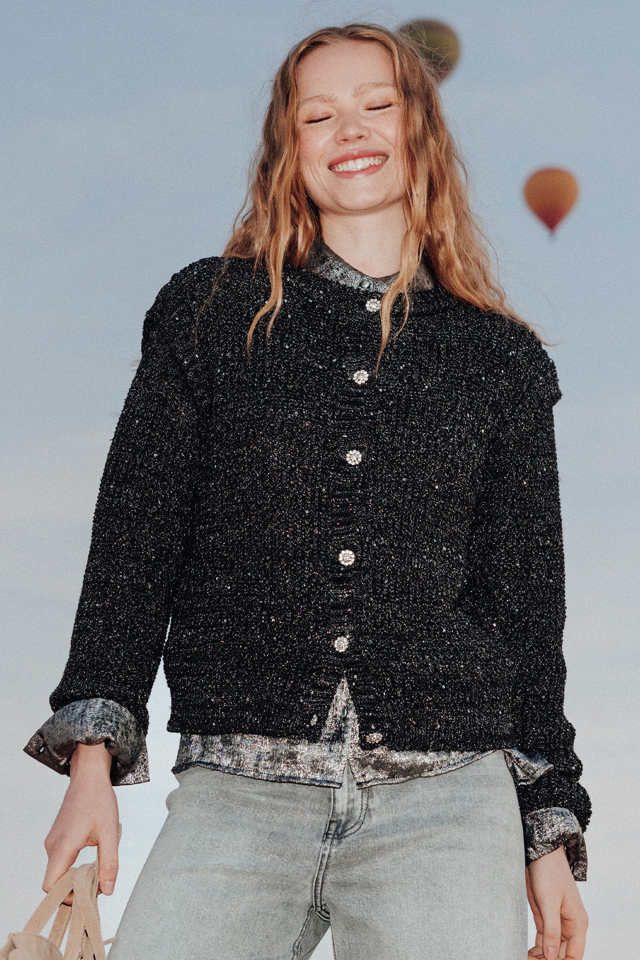 Cardigan pailleté Femme